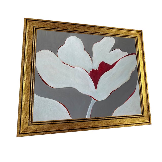 Artist: Tatiana Duperault Medium: Acrylic on canvas Framed Size: 19” W x 23” H Style: Botanical, minimalist, modern...