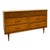 Wood Vintage Bassett Mid Century Modern Walnut Double 6 Drawer Dresser With Carved Details. For Sale - Image 7 of 11