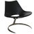 Scimitar Chair in Black Leather by Fabricius and Kastholm, 1980s For Sale - Image 3 of 15