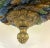 Metal Vintage Neoclassical Art Deco Murano Glass Multicolor Rosette Chandelier For Sale - Image 7 of 12