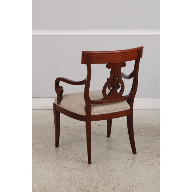 1990s Set of 8 Kindel Neoclassical Mahogany Dining Room Chairs For Sale - Image 5 of 18