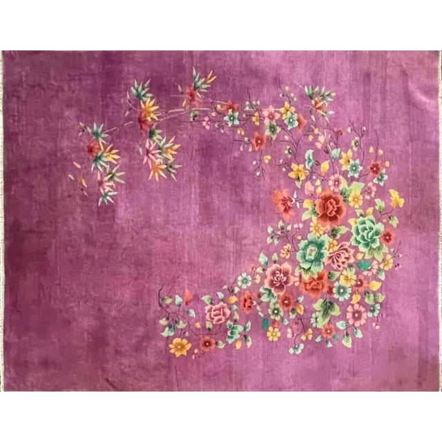 This Rug is in excellent condition with high pile throughout the rug, cleaned and no stained, the ends and bindings of the...