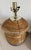 Vintage Pencil Reed Rattan Lamp With Brass Accents For Sale - Image 9 of 9