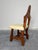 Charles Limbert Early 20th Century Brutalist Oak Arts and Crafts Antique Hall Chair in Manner of Charles Limbert For Sale - Image 4 of 11
