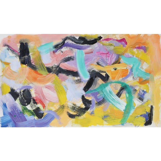 Isabel Gamerov Abstract acrylic on paper Acrylic on Paper Edition: Size: 26 x 40 in. (66.04 x 101.6 cm)