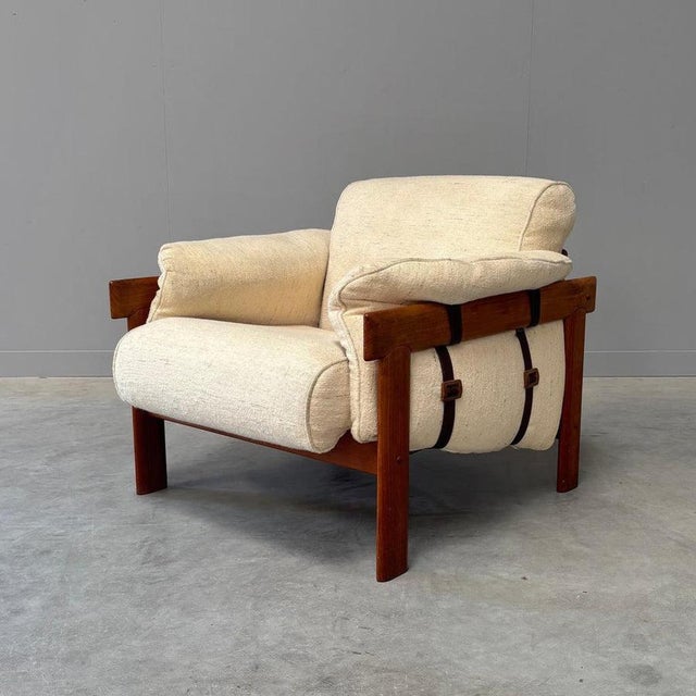 Remarks: Danish mid century armchair by H.W. Klein for Bramin, 1960s. Teak frame with wool upholstery. Chair is in good...
