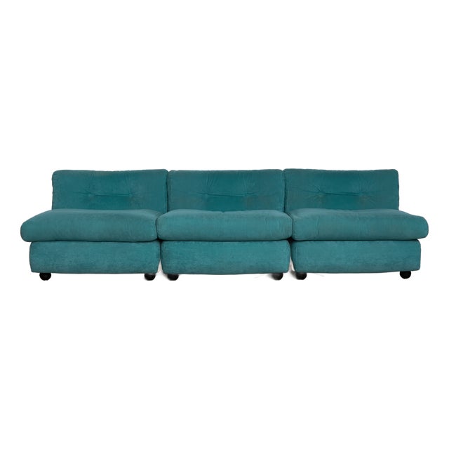 Amanta Modular Sofa by Mario Bellini for C&b Italy, 1966, Set of 3 For Sale