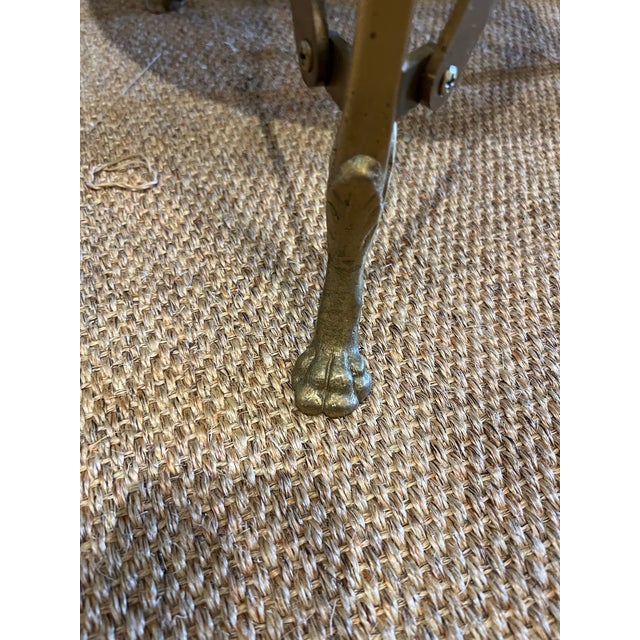 Brass and Marble Gueridon For Sale - Image 4 of 4