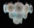 1970s Blue Turquoise Disc Murano Ceiling Lamp from Vistosi, 1970s For Sale - Image 5 of 12
