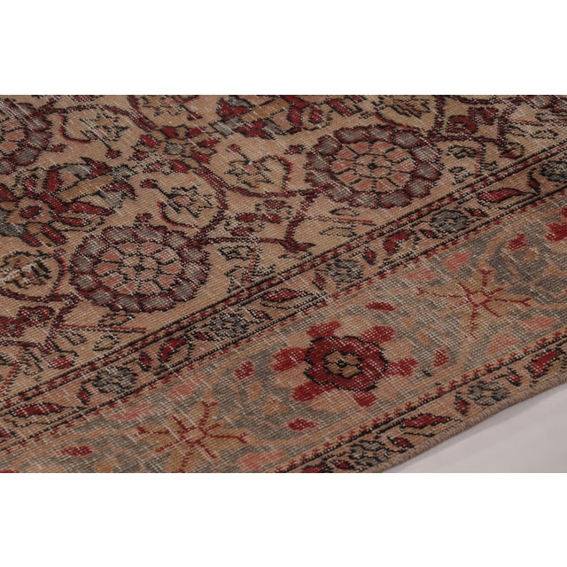 Traditional Vintage Distressed Rug With Muted Floral Medallions - Rug & Kilim For Sale - Image 3 of 11