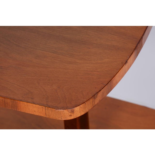 Brown Art Deco Walnut Floor Lamp attributed to J. Halabala for Up Závody, Czech, 1930s For Sale - Image 8 of 16