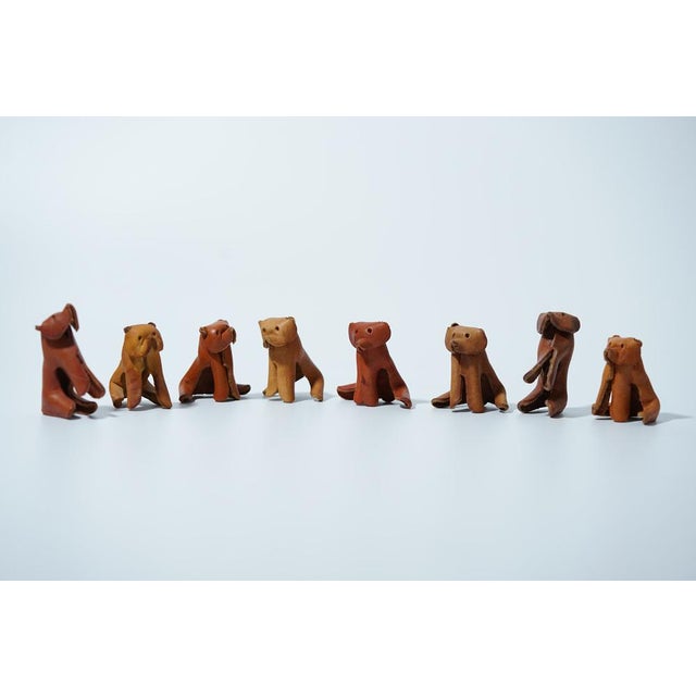 Leather Dogs by Deru, 1960s, Set of 8 For Sale - Image 14 of 14