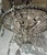 Metal Myran Allan Luxury Lighting Neoclassical Antique Silver Petite Bohemian Crystal Chandelier For Sale - Image 7 of 7