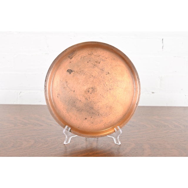 Copper Roycroft Arts & Crafts Copper Charger Plate or Tray, Circa 1900 For Sale - Image 8 of 8