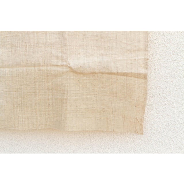 Organic Peace Silk Throw, Sandstone For Sale - Image 4 of 6