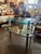 1960s Pair of Goran Belgium Two Tier Glass Side Tables For Sale - Image 4 of 4