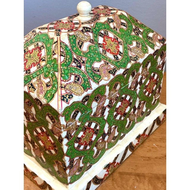 Vintage Inlay Stone Box For Sale In West Palm - Image 6 of 12