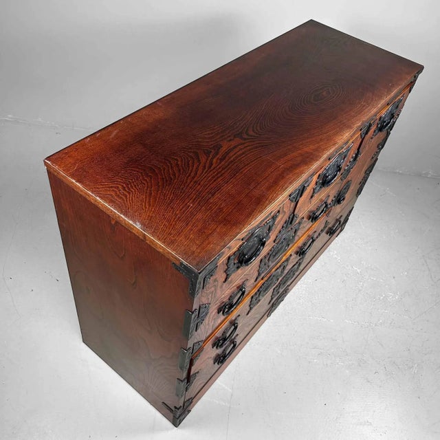 Wood Mid-Century Modern Japanese Chest of Drawers, 1970s For Sale - Image 7 of 10