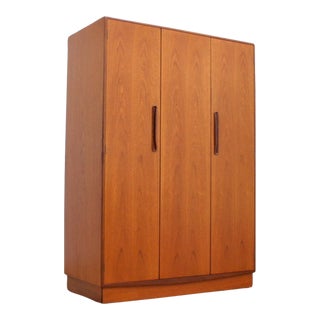 1960s Midcentury Vb Wilkins for G Plan Teak Triple Armoire For Sale