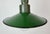 Industrial Green Enamel Military Pendant Lamp with Cast Aluminium Top, 1960s For Sale - Image 4 of 18