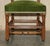 Antique Victorian Green Desk Chair from Edward & Roberts For Sale - Image 6 of 18