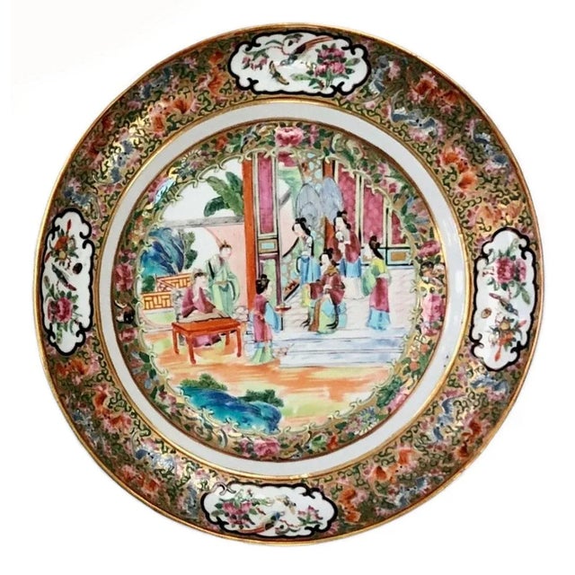 Chinese Late 18th Century Large Chinese Rose Mandarin Export Bowls - Set of Three For Sale - Image 3 of 6