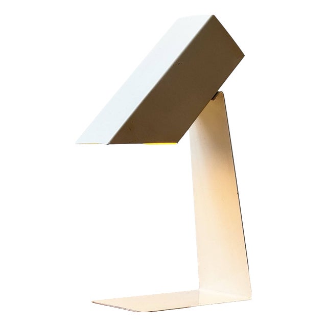 Vintage Metal Table Lamp, 1980s For Sale