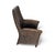 Rattan Armchair with Wooden Armrests and Leather Seat, 1960s For Sale - Image 13 of 16