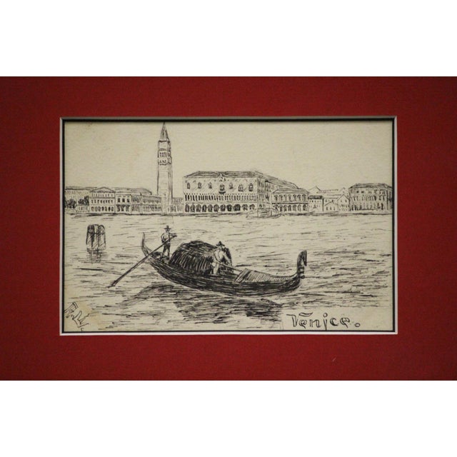 1910s 5 Postcard Drawings From Italy For Sale - Image 12 of 12