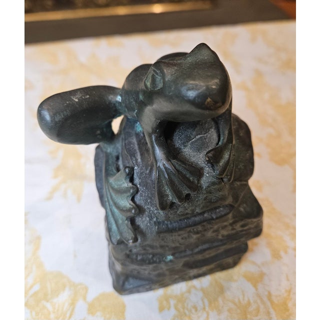1970s Frog on Rock For Sale In Charlotte - Image 6 of 9