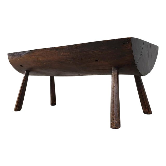 Brutalist Wooden Coffee Table, 1960s For Sale