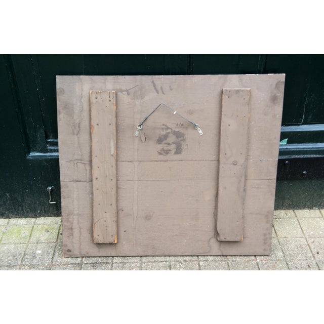 Wood Contemporary Americana Folk Art Style Still Life Painting on Wood Fire Board For Sale - Image 7 of 9