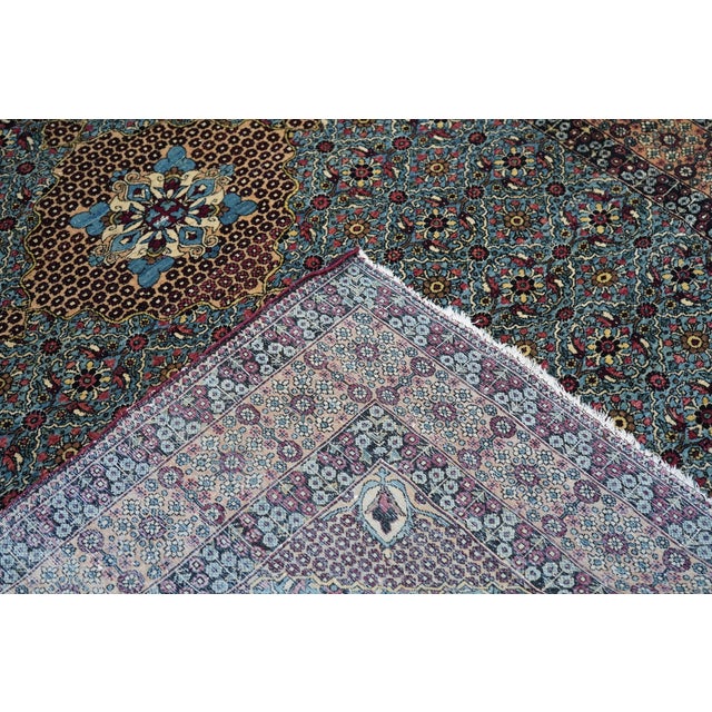 Antique Tehran Rug 4'5'' X 6'11'' For Sale - Image 11 of 11