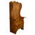 Brown Antique 19thC English Pine Lambing Chair Hall Bench Settle With Drawer 1860 For Sale - Image 8 of 9