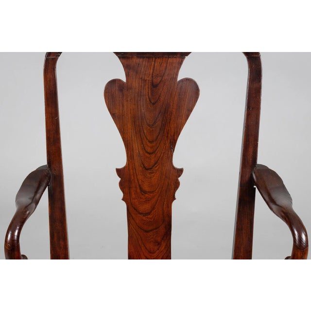 Wood George II Elm Open Arm Chair For Sale - Image 7 of 10