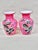 Stunning pair of antique Bristol pink glass vases. Hand painted. Pink opaline glass with striking and vibrant colors....