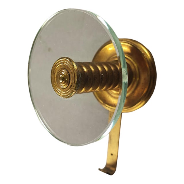 Glass and Brass Coat Hangers in the style of Fontana Arte, Italy, 1950s, Set of 4 For Sale