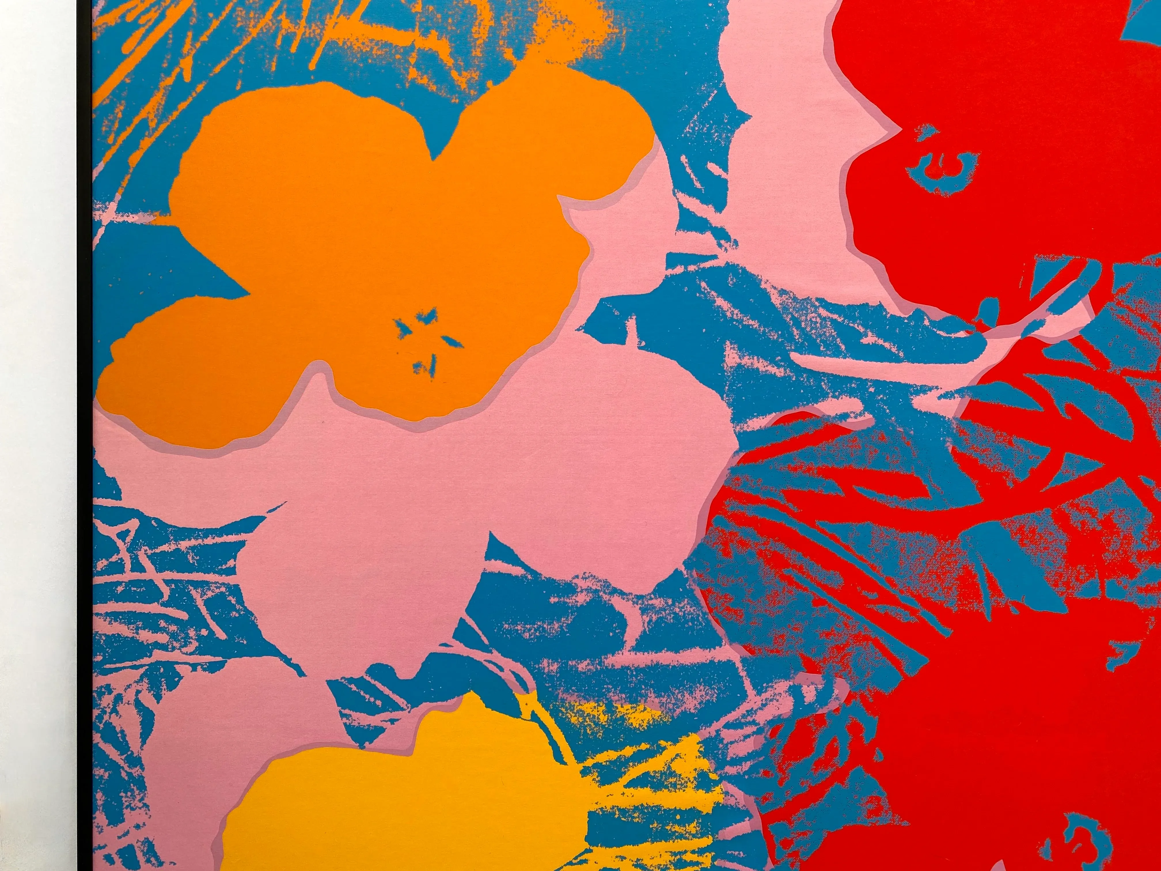 現代アート　Words M.Asano VI/X 額付き Andy Warhol Vintage 1970 Mid Century Modernist Silkscreen Print