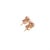 18k Rose Gold Flower Shape Pink Diamond Earrings, a Pair For Sale - Image 4 of 8