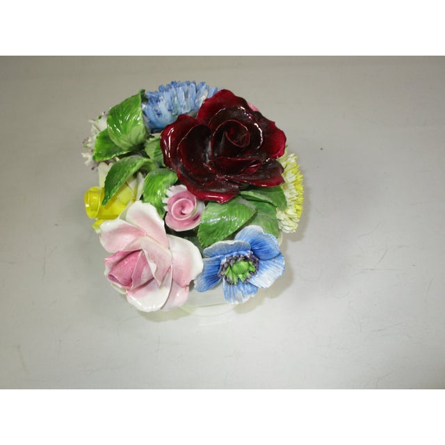 French 1960s Bone China Staffordshire Floral Bouquet For Sale - Image 3 of 7