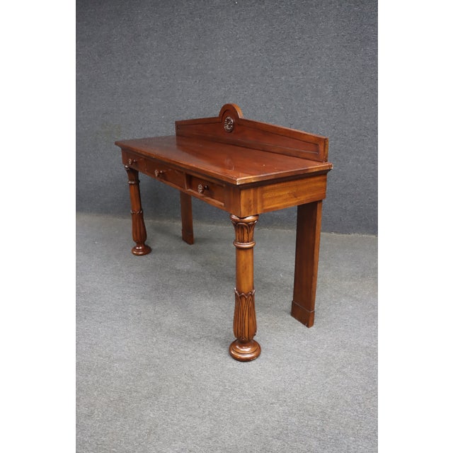 Hickory Chair Co. Mahogany Console Table With Drawers For Sale - Image 12 of 13