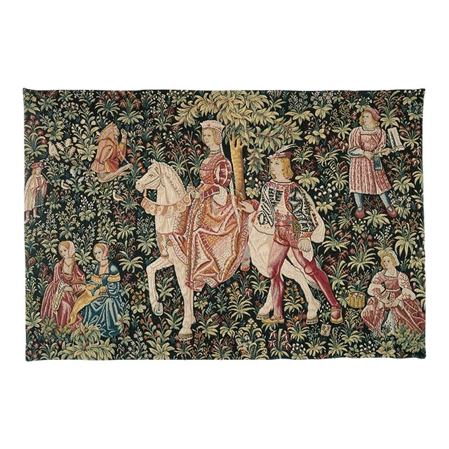 Noble Amazone Loom Woven Tapestry - 92 X 140 Cm (3'0" X 4'7") - Requires Rod Size 4 For Sale