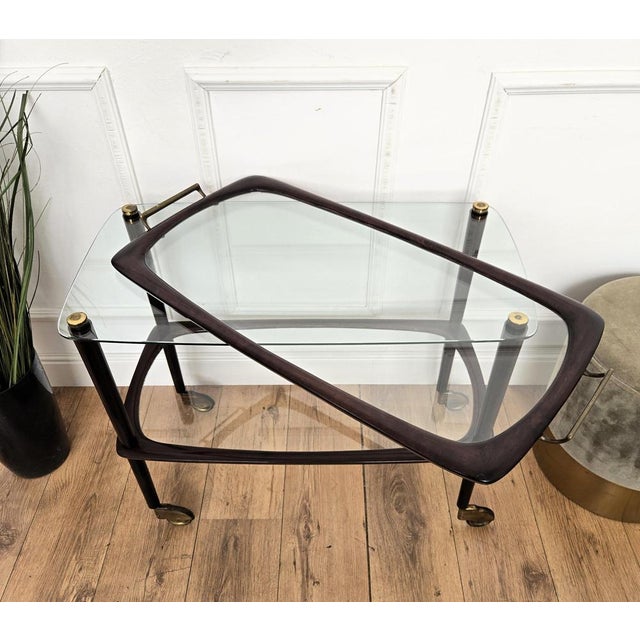 Vintage Art Deco Italian Dry Bar Cabinet by Paolo Buffa, 1950s For Sale - Image 6 of 10