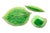 Late 20th Century Costa-Nova Portugal Hand Painted Ceramic Set of 3 Green Leaf Dip Plates Bowls For Sale - Image 10 of 10