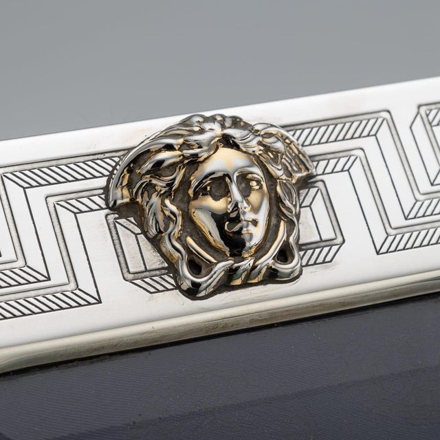 Vintage Italian Silver and Gold Plated Gianni Versace Picture Frame by Versace, 1980s For Sale - Image 4 of 12