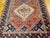 Textile Vintage Persian Shiraz Tribal Area Rug, Hand-Knotted Wool, Geometric Pattern, Rust-Red & Navy, 5x10 For Sale - Image 7 of 11