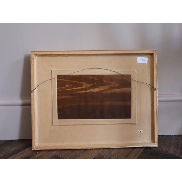 Mid Century Modern 'Tabletop With Pears' Vintage Original Still Life Tempera Painting by Swedish Artist Eric Cederberg (1897-1984), Framed For Sale - Image 12 of 12