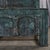 Complete King Size Bed Constructed From an Antique Painted Teakwood Gujarati Door and Pillars For Sale - Image 4 of 10