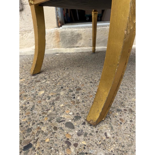 Late 20th Century Neoclassical Regency Style Gold Carved Wood Dining Room Chairs - Set of 10 For Sale - Image 17 of 18