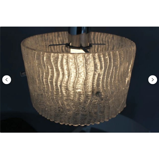 Mid-Century Modern Mid-Century Modern Art Deco Style Murano Glass Pendant Light from Kalmar, 1980s For Sale - Image 3 of 11